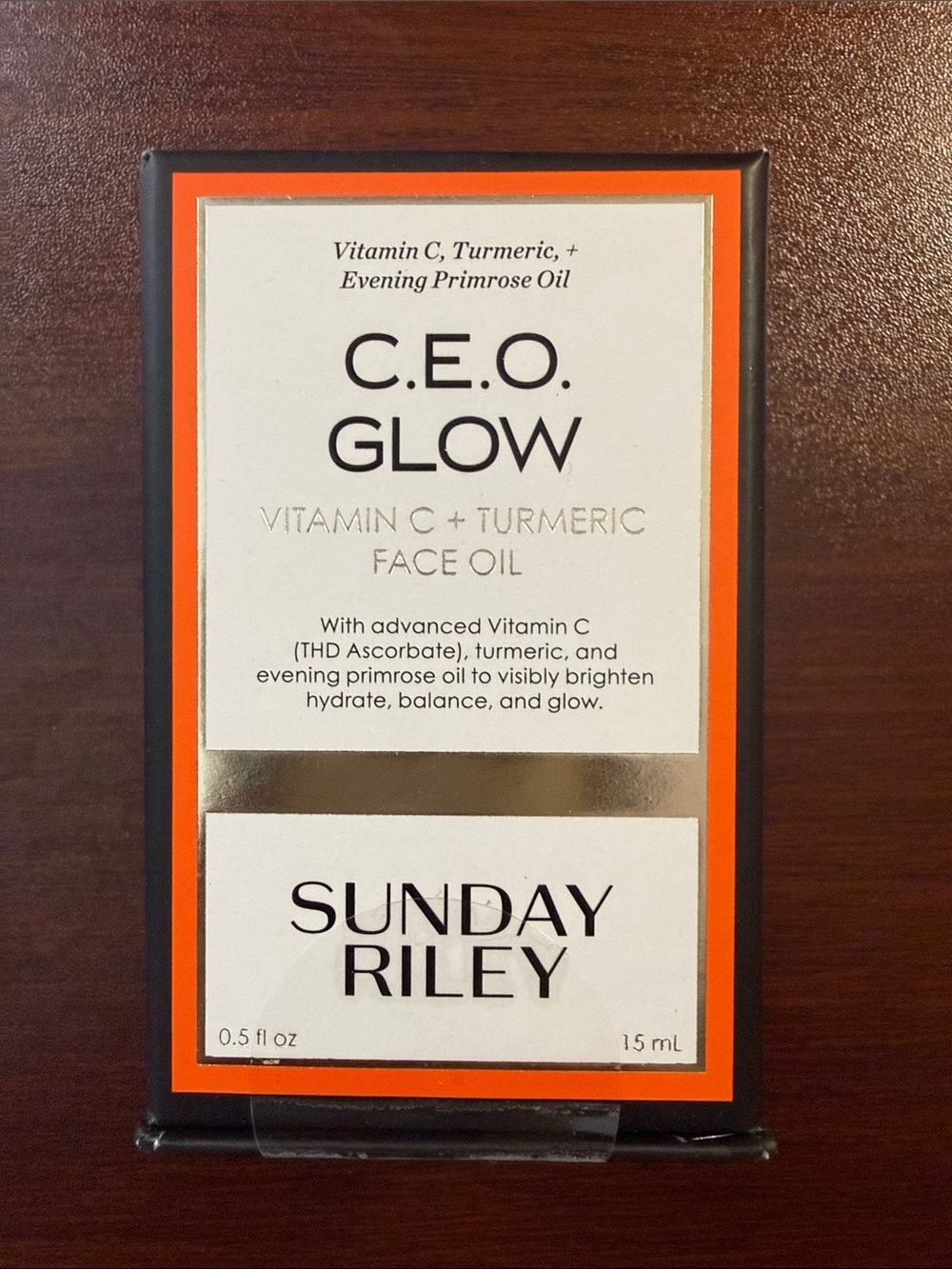 NIB SUNDAY RILEY C.E.O. GLOW VITAMIN C + TUMERIC FACE OIL 0.5 fl oz - Picture 1 of 4